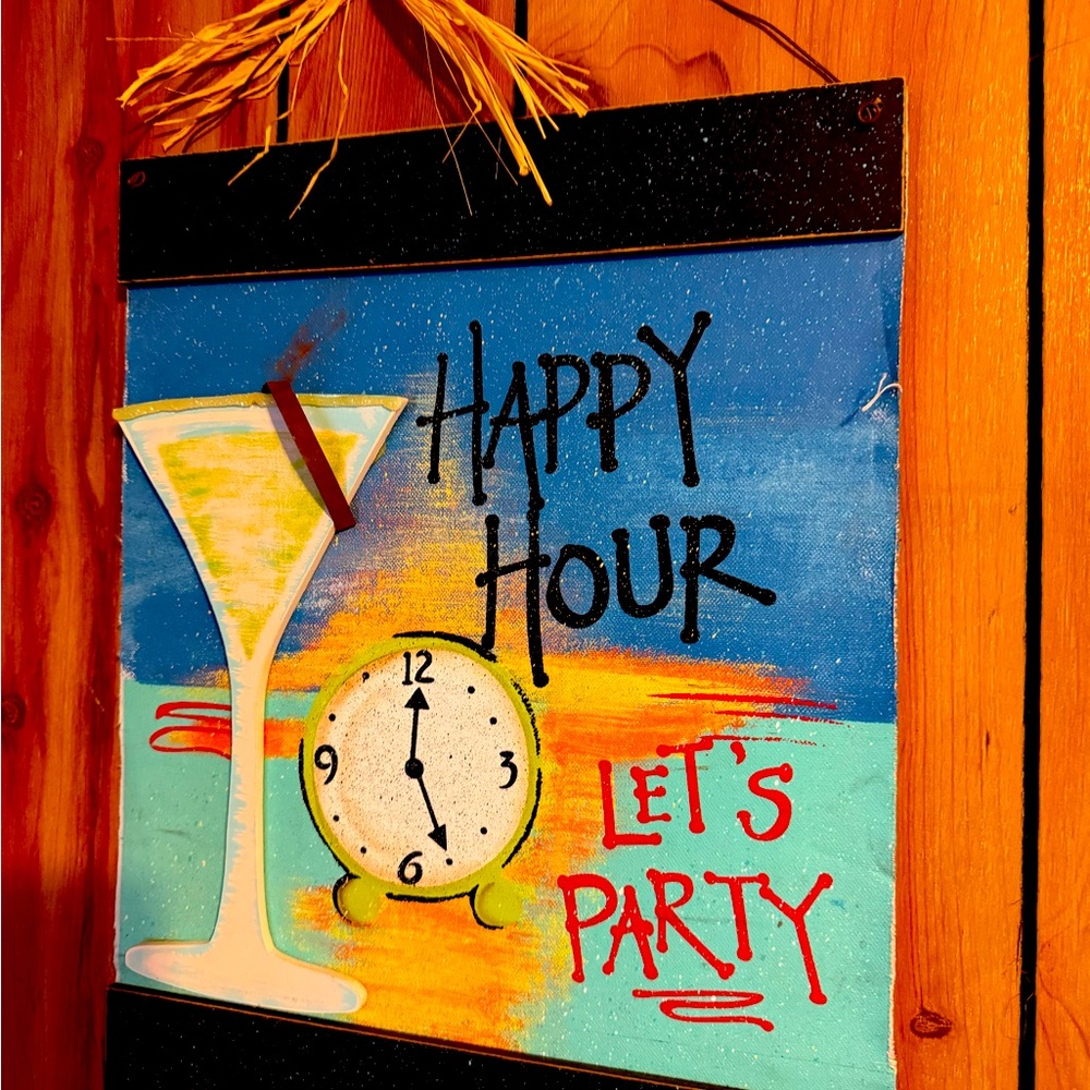 Happy hour sign